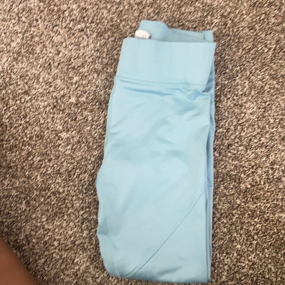 Blue leggings